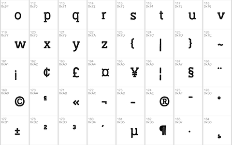 Austral Slab Stamp Regular