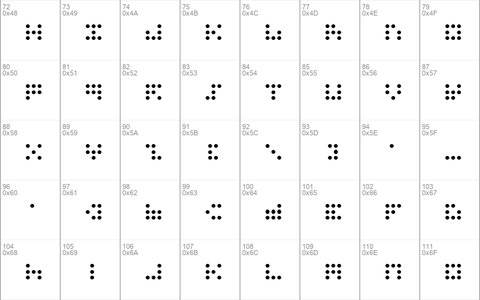 3x3 dots Outline