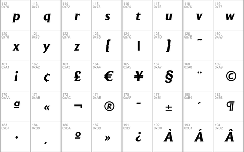 AdelonSerial-ExtraBold Italic