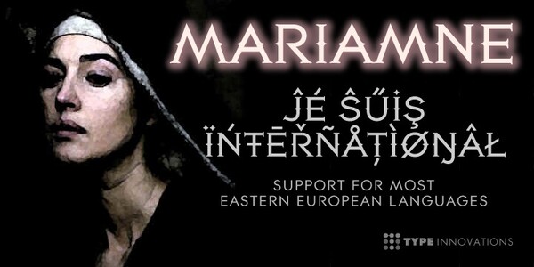 Mariamne font