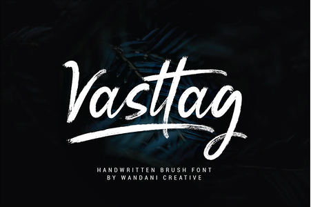 Vasttag Brush font