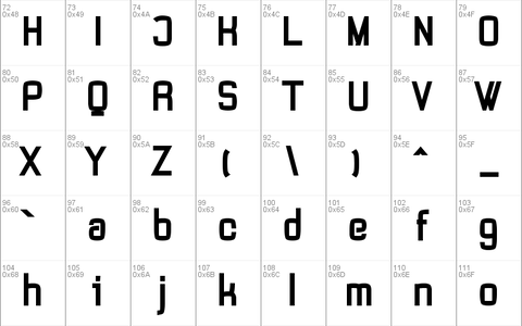 Tevegraphy font