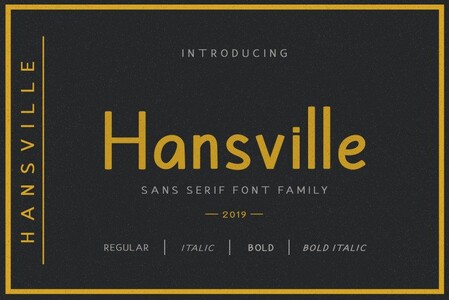 Hansville font