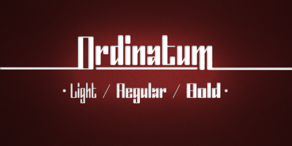 Ordinatum Bold font