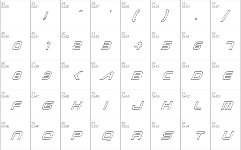 FZ JAZZY 6 HOLLOW ITALIC