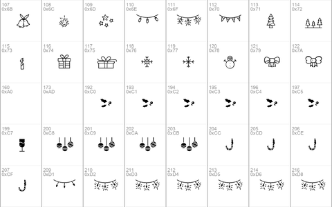 Warm Snow Dingbats