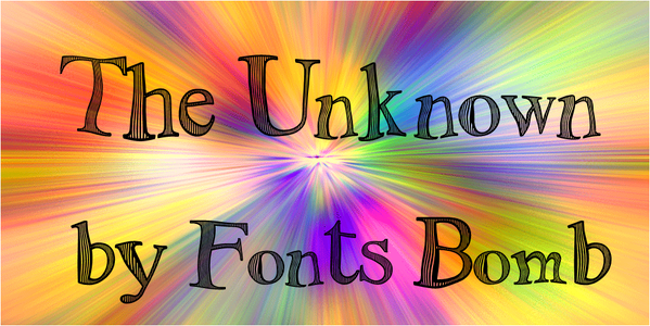 The Unknown (uncomplete_version) font