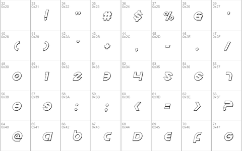 Echo Station Outline Italic