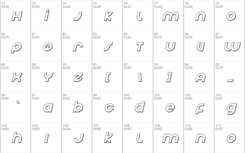 Echo Station Outline Italic