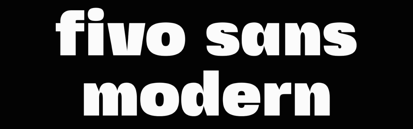 Fivo Sans Modern font