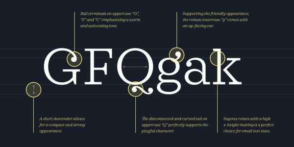 Sagona font