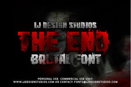 The End DEMO font