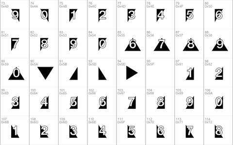 DecoNumbers LH Triangle