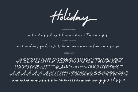 HolidayFree font