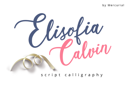 Elisofia Calvin font