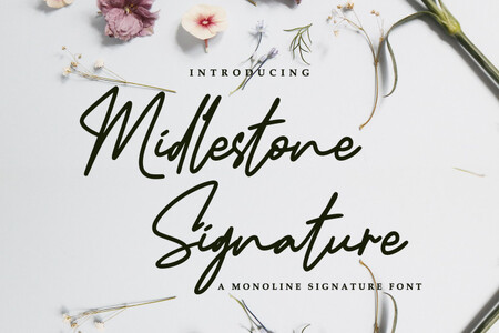 Midlestone Signature font
