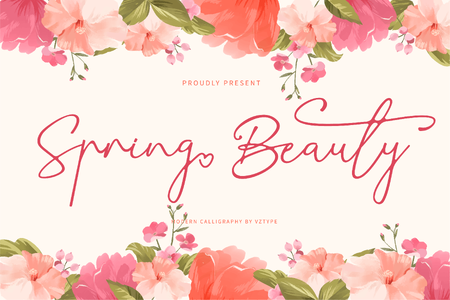 Spring Beauty Demo font
