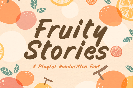Fruity Stories font