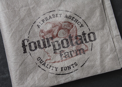 four potatoes farm font