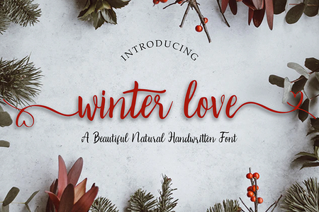 Winter Love font