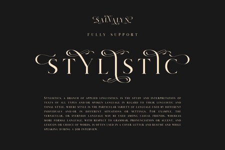 Salvalyn font