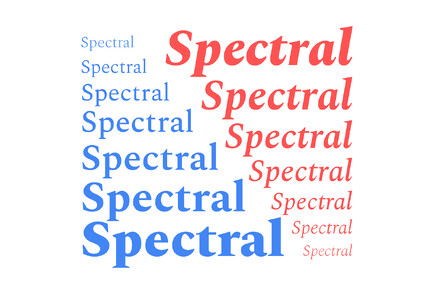 Spectral ExtraLight font