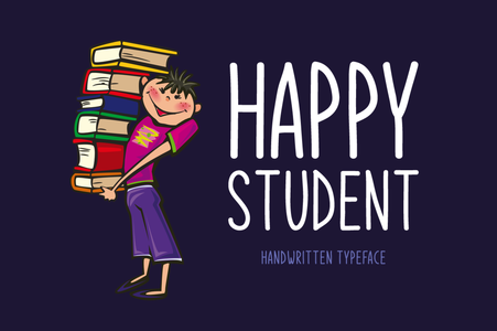 Happy Student font