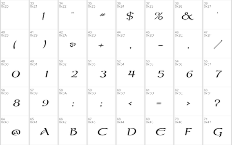 MoravianExtended Italic