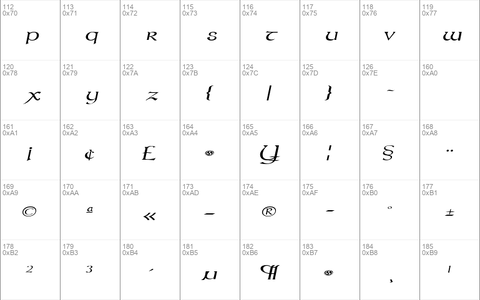 MoravianExtended Italic