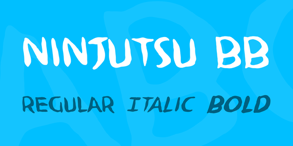 Ninjutsu BB font