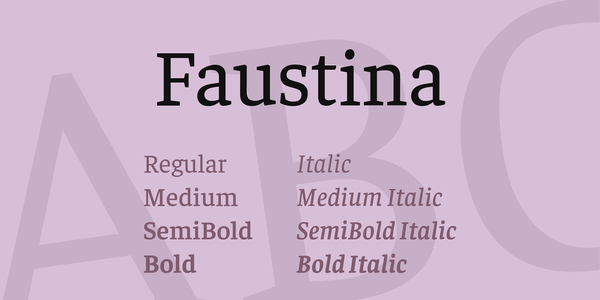 Faustina font