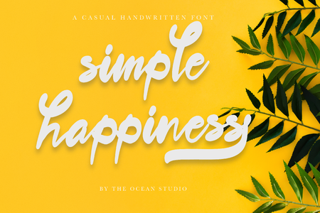 The Simple Happiness font