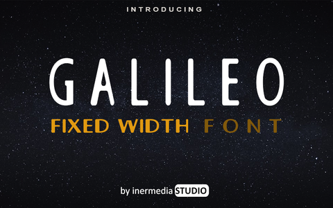 GALILEO FIXED ZOOM font