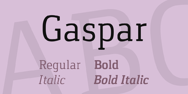 Gaspar font