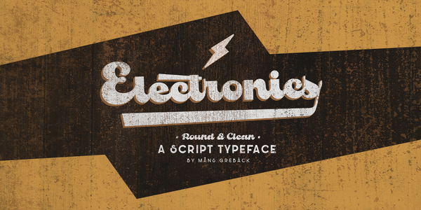 Electronics Line PERSONAL USE font
