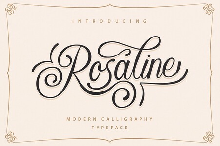 Rosaline Script font