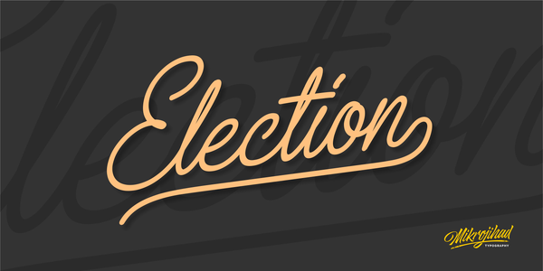 Election Script font