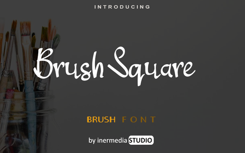 Brush Square font