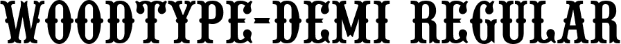 WoodType-Demi Regular font - unicode.woodtypd.ttf