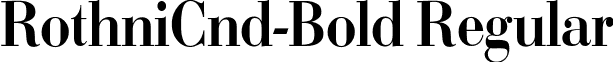 RothniCnd-Bold Regular font - rothnicnd-bold.ttf