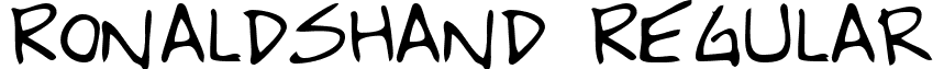 RonaldsHand Regular font - ronaldshandregular.ttf