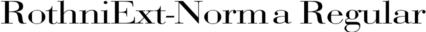 RothniExt-Norma Regular font - rothniext-norma.ttf