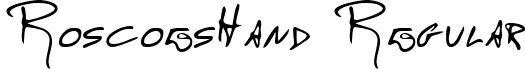 RoscoesHand Regular font - handwriting-markerroscoeshand-regular.ttf