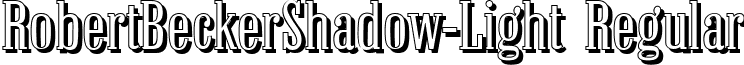 RobertBeckerShadow-Light Regular font - robertbeckershadow-light-regular.ttf