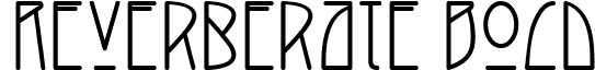 Reverberate Bold font - reverberatebold.ttf