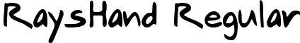 RaysHand Regular font - handwriting-markerrayshand-regular.ttf