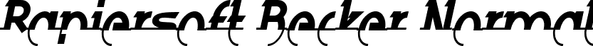 Rapiersoft Becker Normal font - rapiersoftbecker.ttf