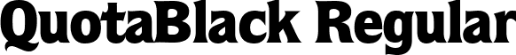 QuotaBlack Regular font - quotablack-regular.ttf