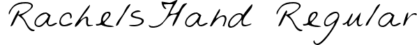 RachelsHand Regular font - handwriting-markerrachelshand-regular.ttf