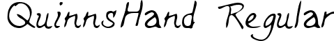 QuinnsHand Regular font - handwriting-markerquinnshand-regular.ttf